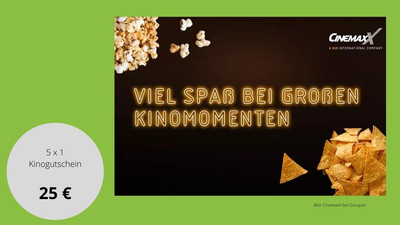 Endlich wieder Kino – Gutschein für die CinemaxX Kinos