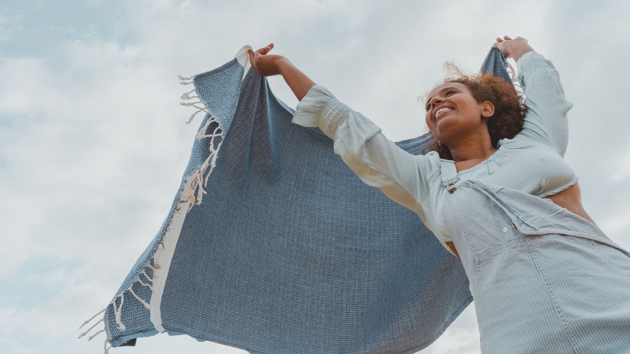 Perfekt für unterwegs Kuscheldecke