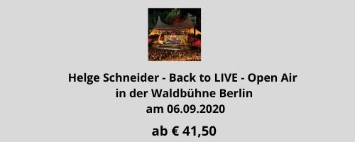 Helge Schneider Tickets Waldbuehne