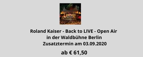 Roland Kaiser Tickets Waldbuehne