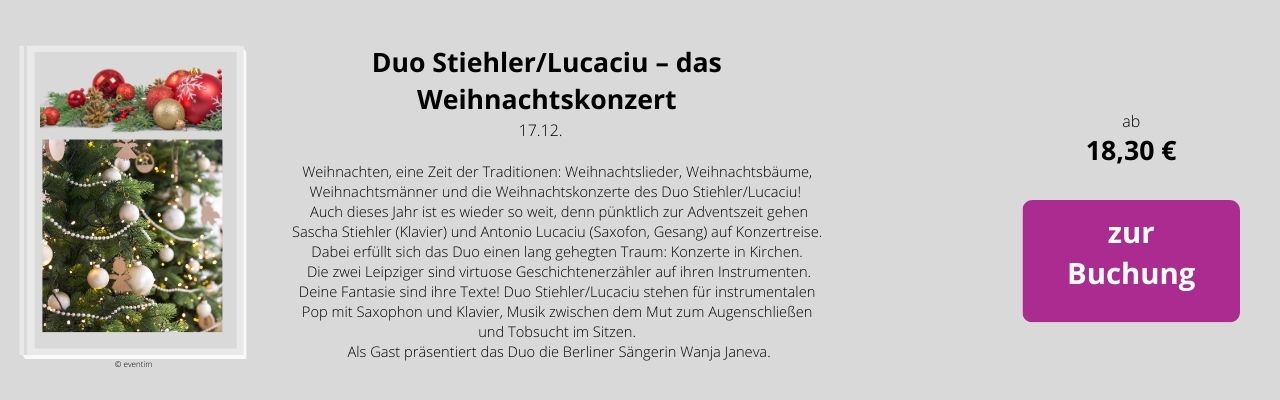 Duo StiehlerLucaciu das Weihnachtskonzert