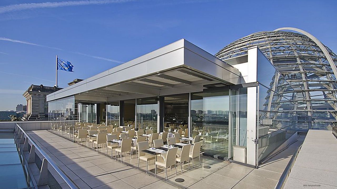 Käfer roof garden restaurant on the Reichstag Berlin