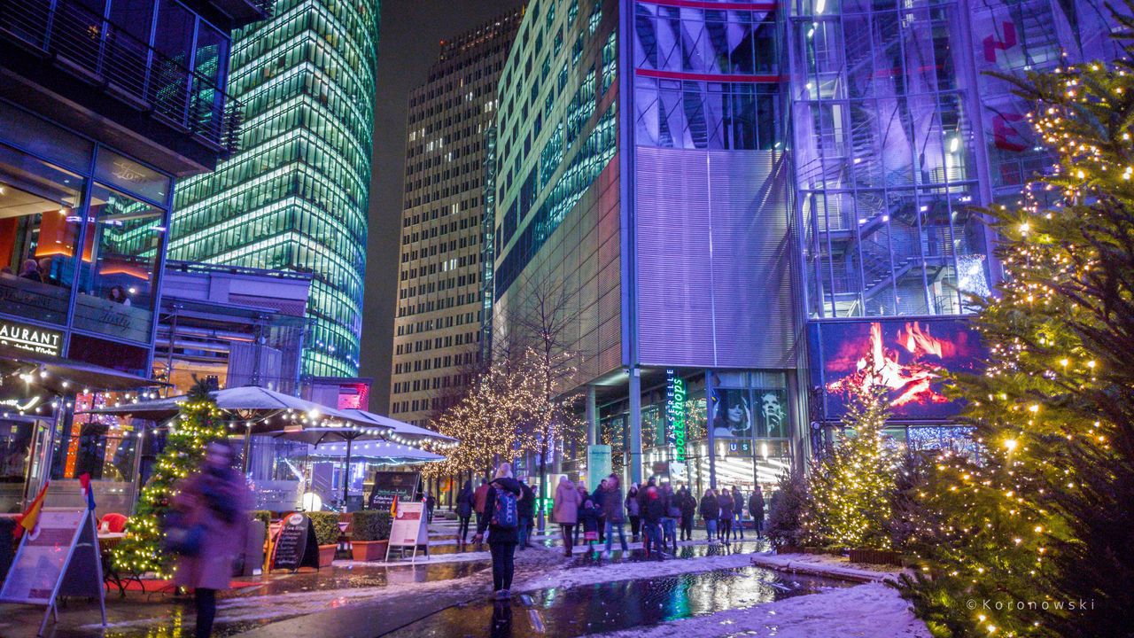 Berlin Weihnachten am Potsdamer Platz