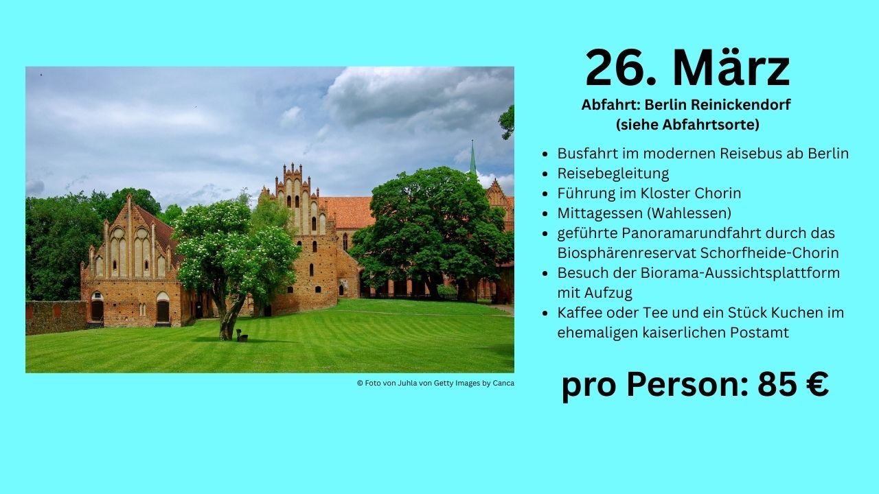 Bustour nach Kloster Chorin