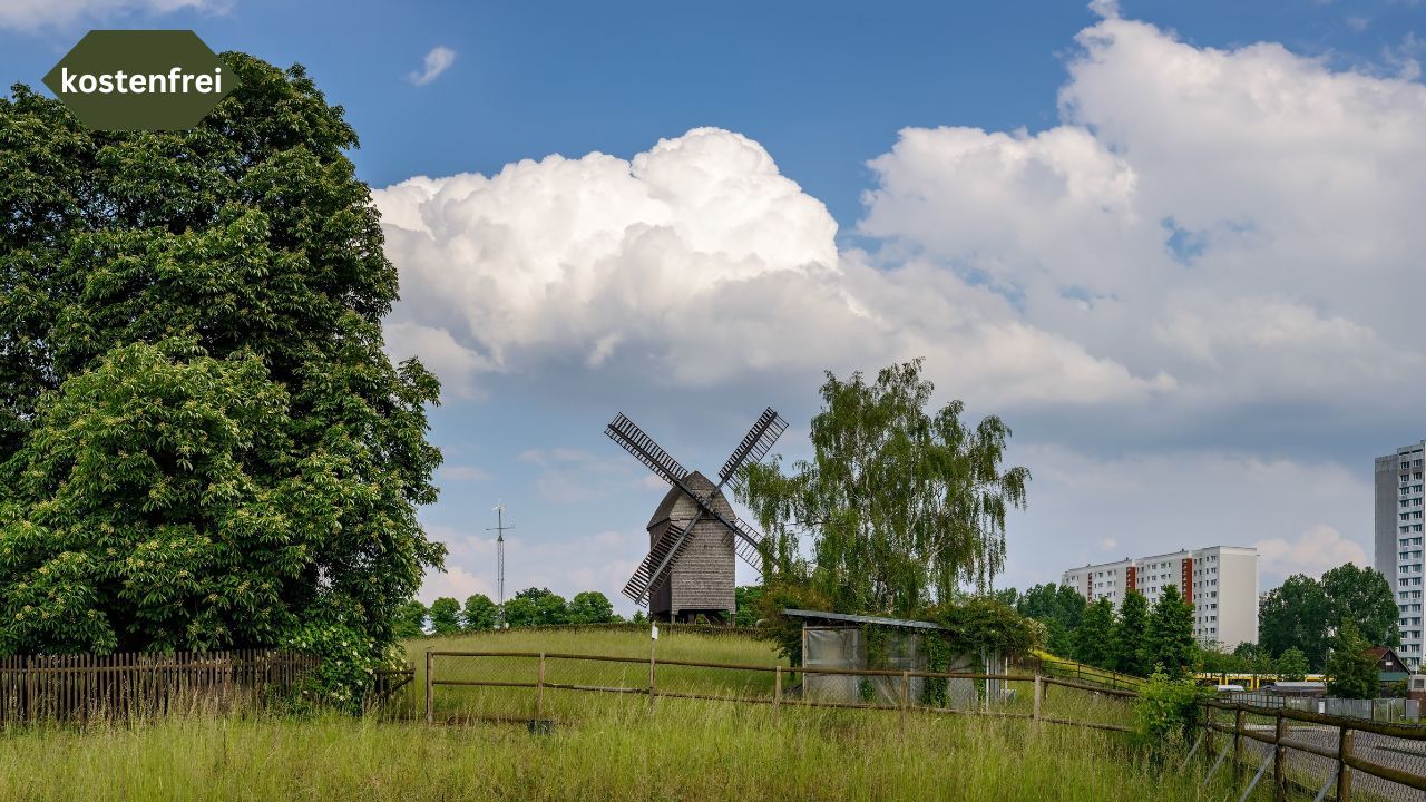 Bockwindmühle im Dorf Alt-Marzahn