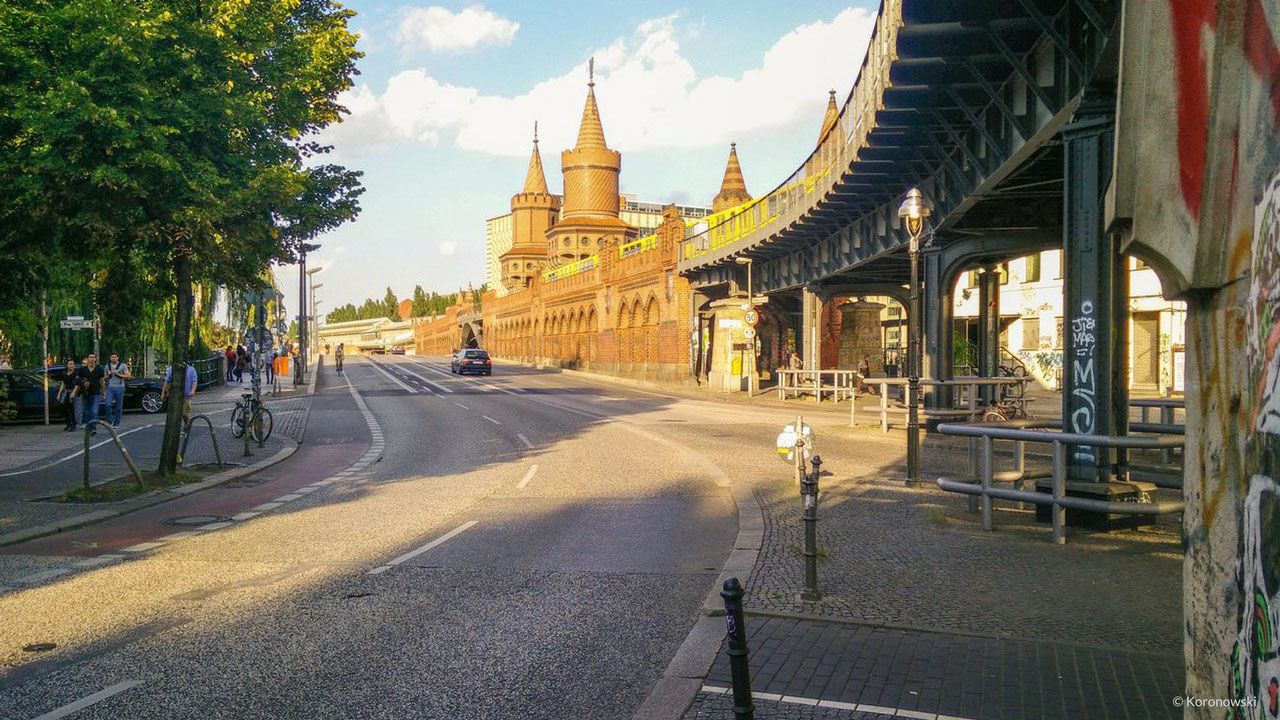 Art on the Oberbaum Bridge Berlin