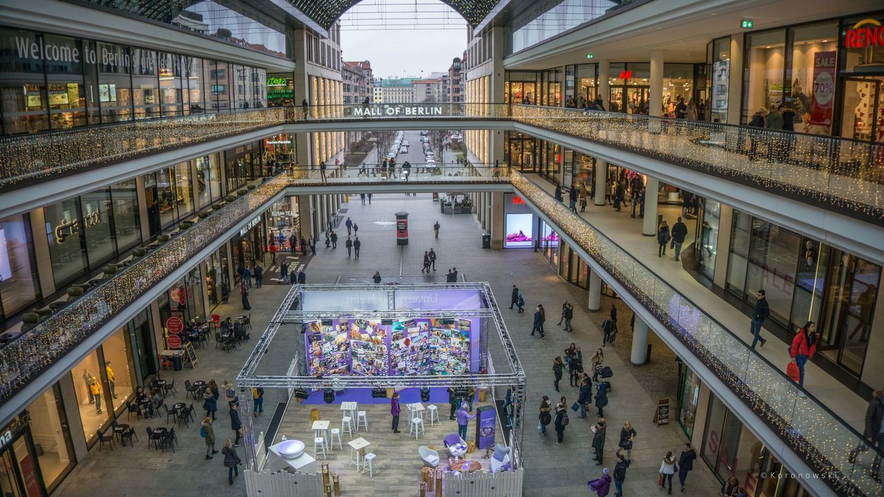 Weihnachten in der Mall of Berlin