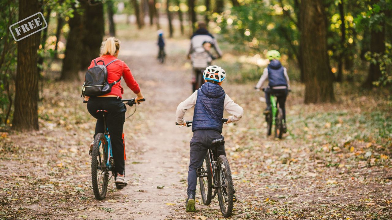 Fahrradtour mit der Familie