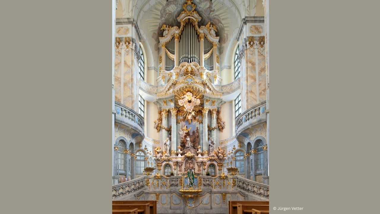 Blick in die Frauenkirche in Dresden