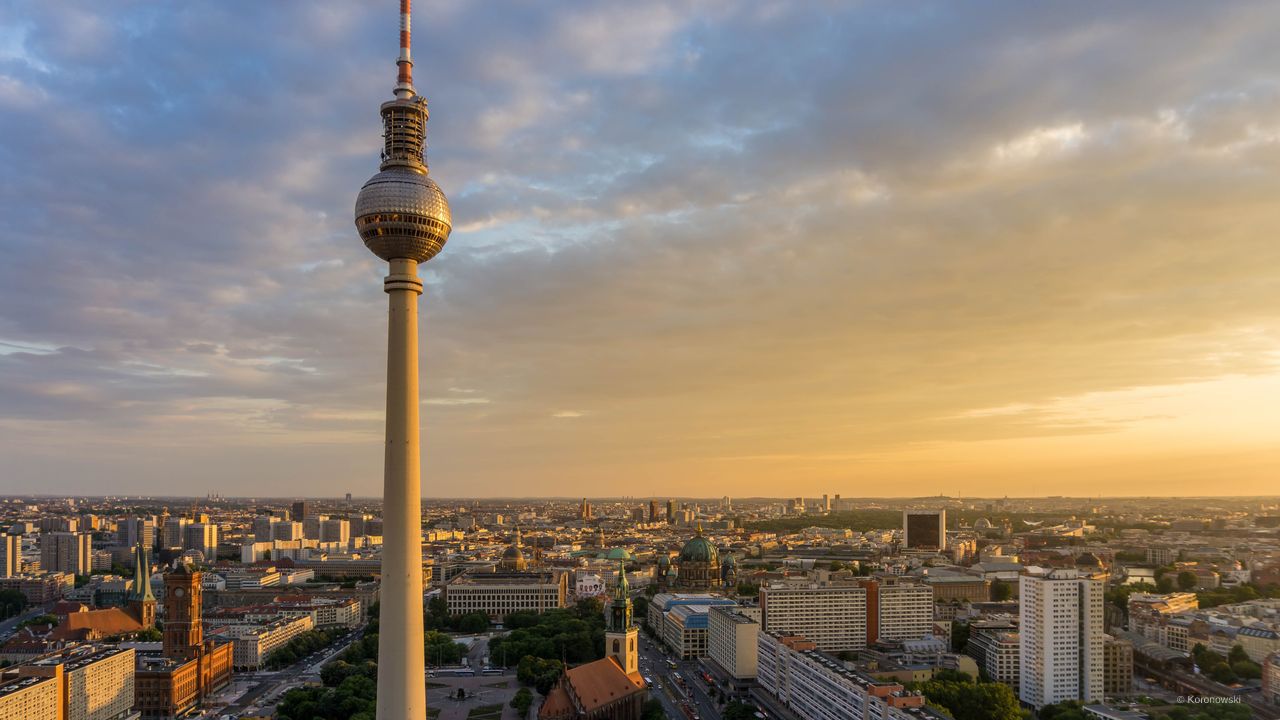 Hier sehen Sie einen Blick über Berlin.