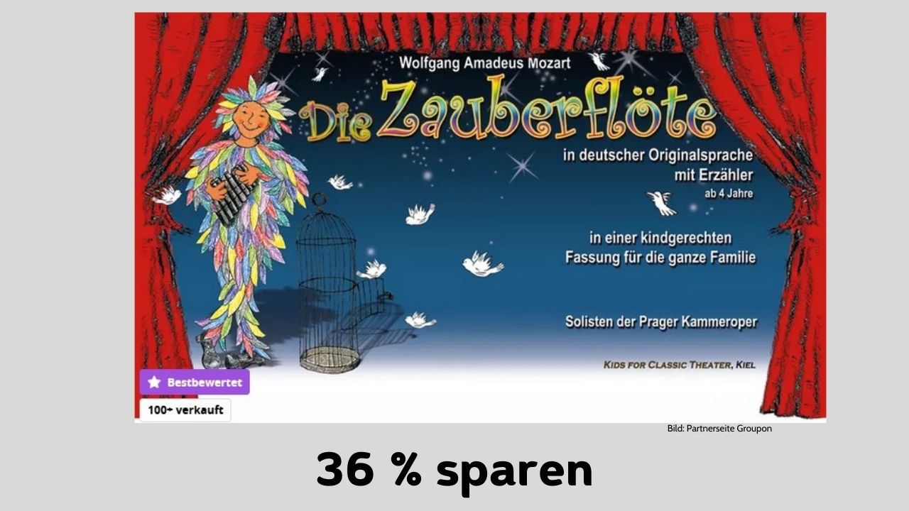 „Die Zauberflöte“ in kindgerechter Fassung - Partnerseite Groupon