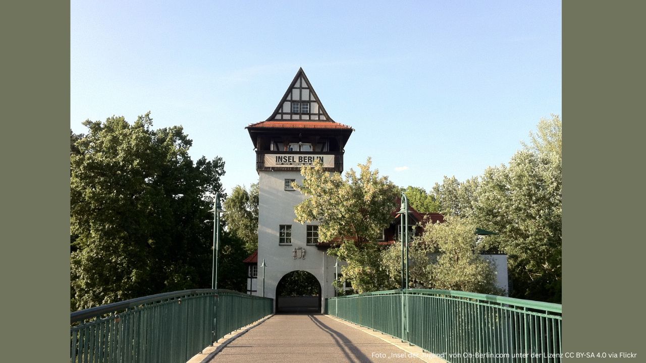 auf dem Weg zu Insel der Jugend in Berlin