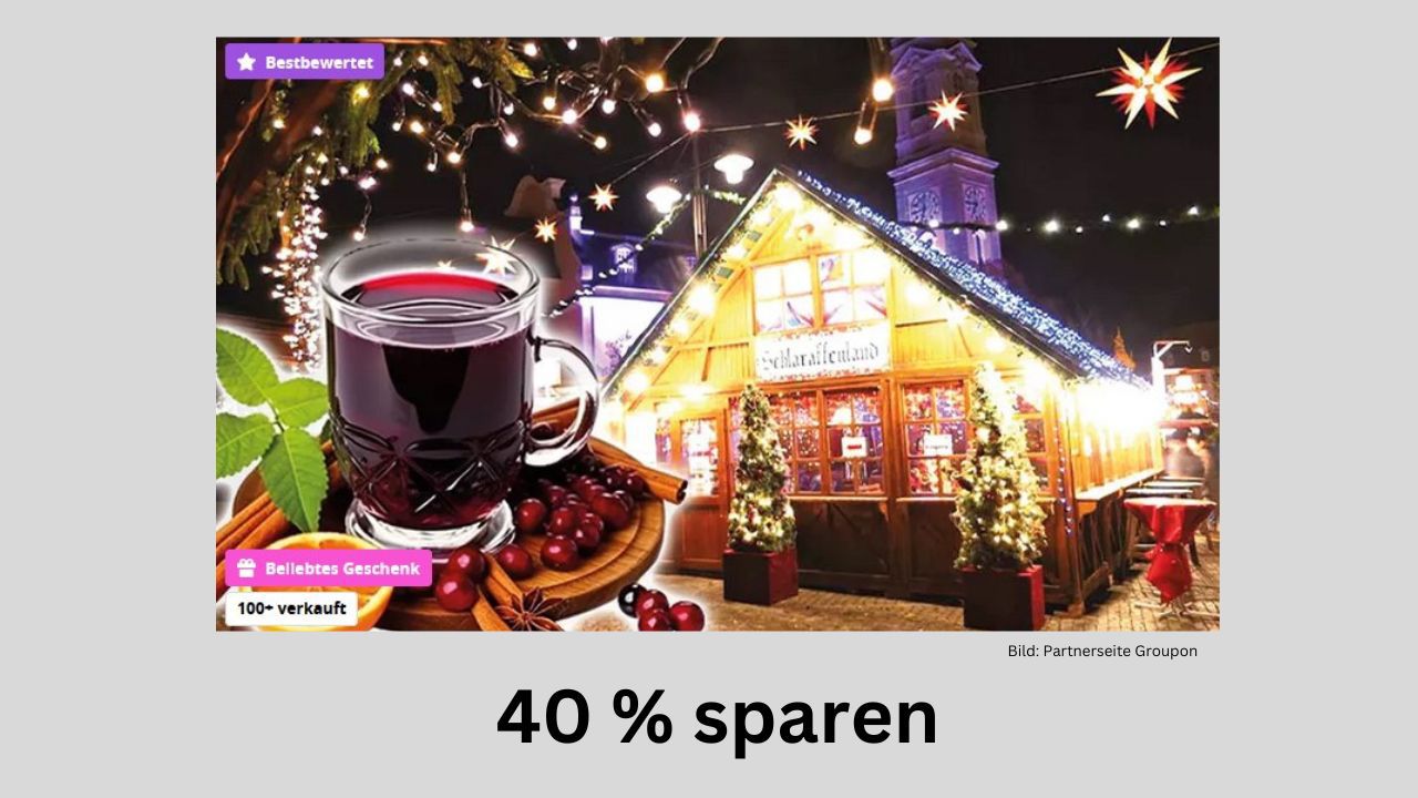 Glühwein oder Punsch auf dem Weihnachtsmarkt im Strandbad Lübars