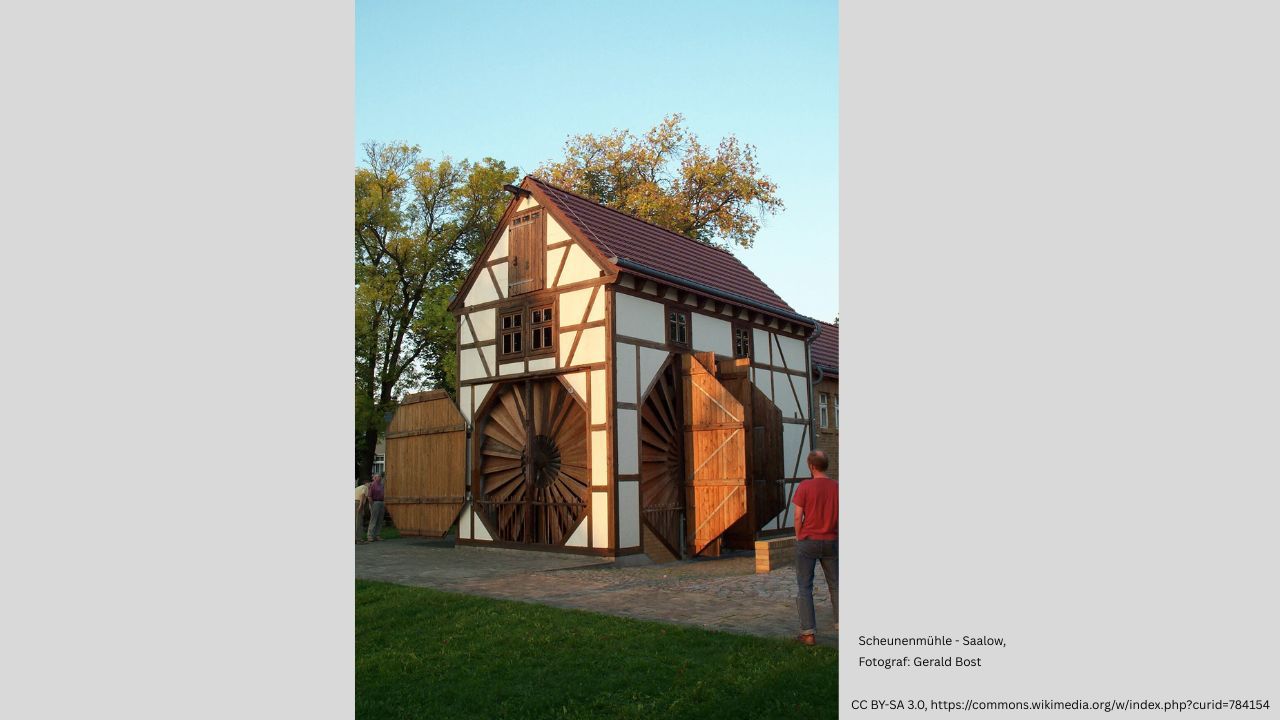 Scheunenwindmühle in Saalow