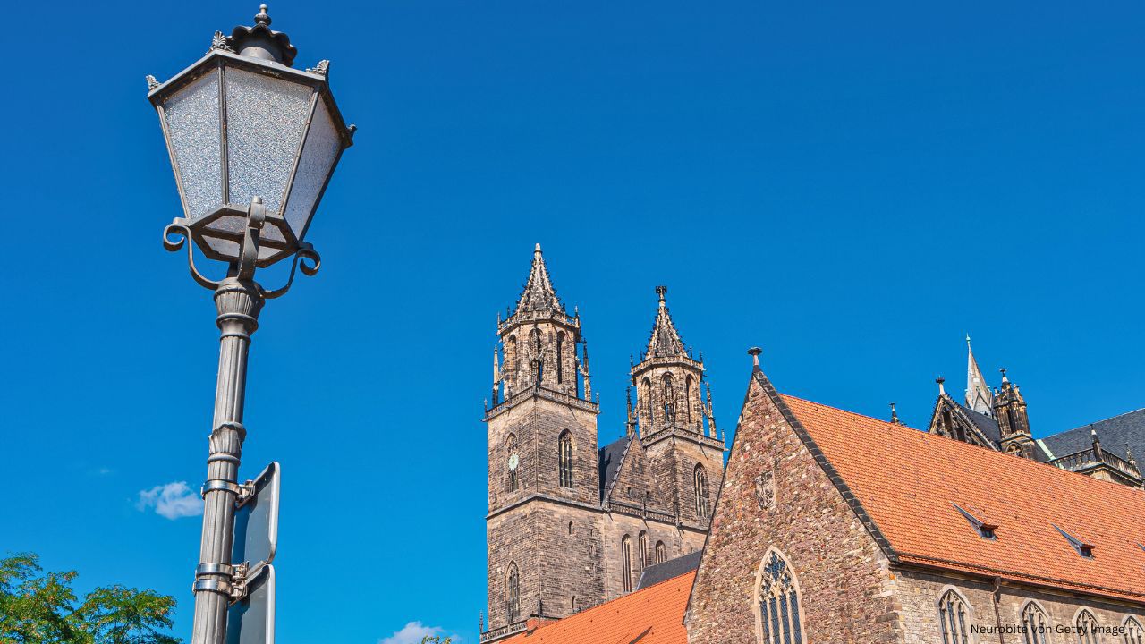 Blick auf den Dom in Magdeburg