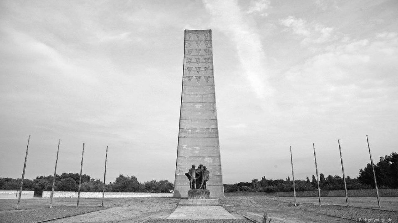 Das nationale Denkmal im Konzentrationslager Sachsenhausen.